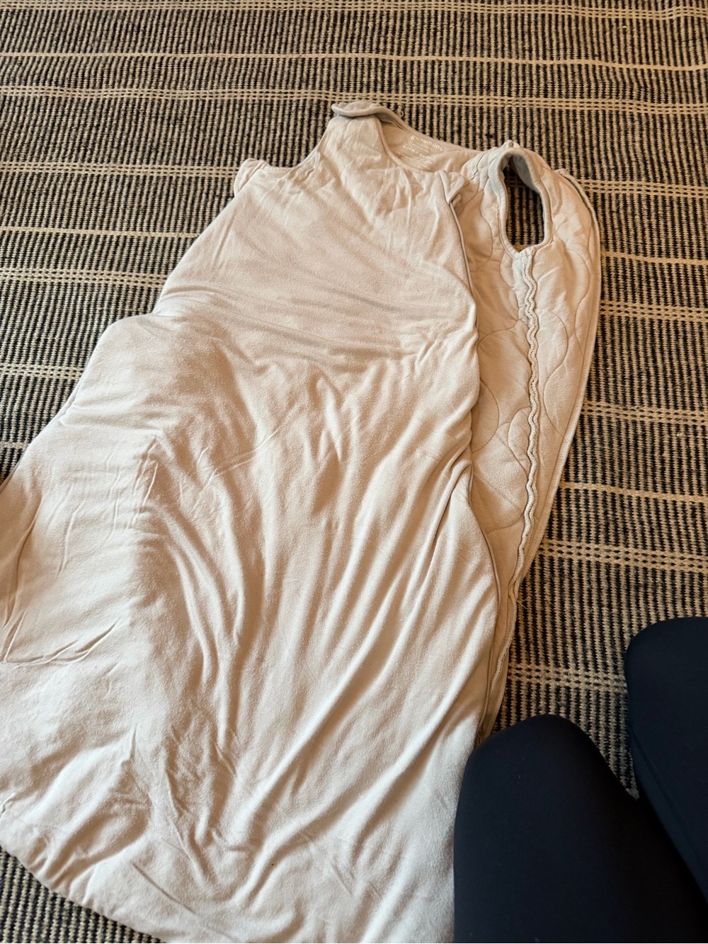 GUNAMUNA Neutral Cream Sleeveless Wearable Blanket / Sleep Sack
